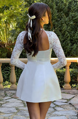 Fioreclo Sadira Mini Dress in Ivory