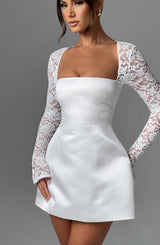 Fioreclo Sadira Mini Dress in Ivory