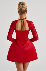 Fioreclo Sadira Mini Dress in Red