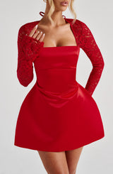 Fioreclo Sadira Mini Dress in Red