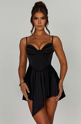 Fioreclo Saffrona Playsuit in Black