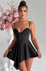 Fioreclo Saffrona Playsuit in Black