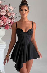 Fioreclo Saffrona Playsuit in Black