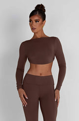 Fioreclo Sahrelle Top in Chocolate