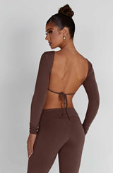 Fioreclo Sahrelle Top in Chocolate