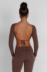 Fioreclo Sahrelle Top in Chocolate