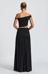 Fioreclo Sairina Maxi Skirt in Black
