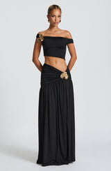 Fioreclo Sairina Maxi Skirt in Black