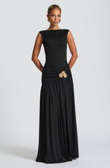 Fioreclo Sairina Maxi Skirt in Black