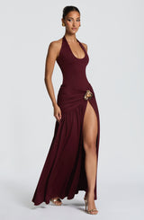 Fioreclo Sairina Maxi Skirt in Cherry Lacquer