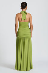 Fioreclo Sairina Maxi Skirt in Olive