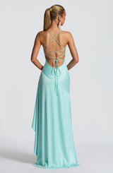 Fioreclo Samara Maxi Dress in Aqua