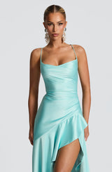 Fioreclo Samara Maxi Dress in Aqua