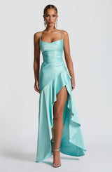 Fioreclo Samara Maxi Dress in Aqua