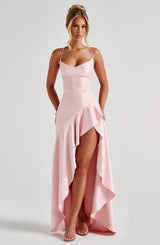 Fioreclo Samara Maxi Dress in Blush