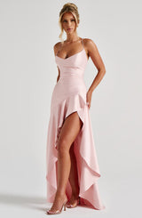 Fioreclo Samara Maxi Dress in Blush