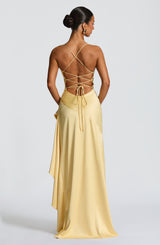 Fioreclo Samara Maxi Dress in Lemon