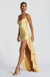 Fioreclo Samara Maxi Dress in Lemon