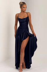 Fioreclo Samara Maxi Dress in Navy