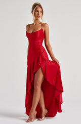 Fioreclo Samara Maxi Dress in Red