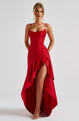 Fioreclo Samara Maxi Dress in Red