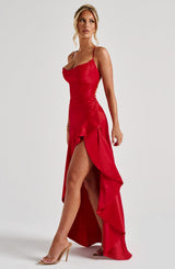 Fioreclo Samara Maxi Dress in Red