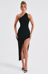 Fioreclo Saphira Midi Dress in Black