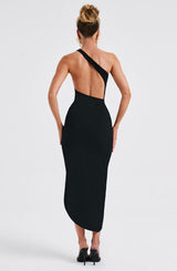 Fioreclo Saphira Midi Dress in Black