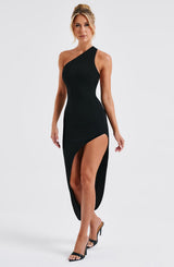 Fioreclo Saphira Midi Dress in Black
