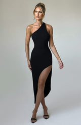 Fioreclo Saphira Midi Dress in Black