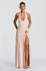 Fioreclo Sarai Maxi Skirt in Soft Blush
