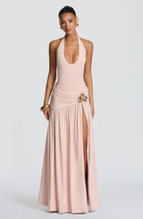 Fioreclo Sarai Maxi Skirt in Soft Blush