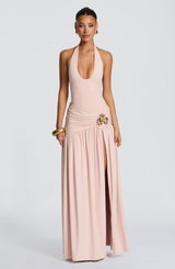 Fioreclo Sarai Maxi Skirt in Soft Blush