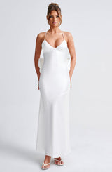 Fioreclo Sarina Maxi Dress in Ivory
