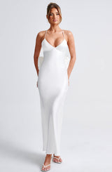 Fioreclo Sarina Maxi Dress in Ivory