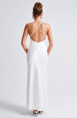 Fioreclo Sarina Maxi Dress in Ivory