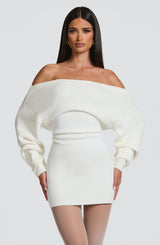 Fioreclo Sawyn Mini Dress in Ivory