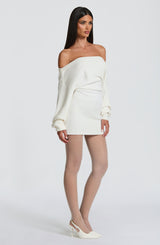 Fioreclo Sawyn Mini Dress in Ivory