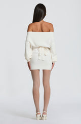 Fioreclo Sawyn Mini Dress in Ivory