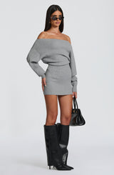 Fioreclo Sawyn Mini Dress in Light Grey