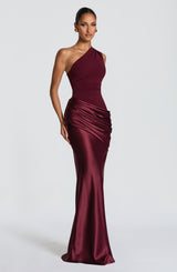 Fioreclo Sedonia Maxi Dress in Cherry Lacquer