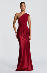 Fioreclo Sedonia Maxi Dress in Deep Red