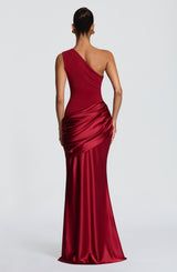 Fioreclo Sedonia Maxi Dress in Deep Red
