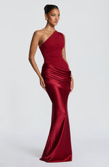 Fioreclo Sedonia Maxi Dress in Deep Red