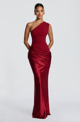 Fioreclo Sedonia Maxi Dress in Deep Red
