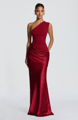 Fioreclo Sedonia Maxi Dress in Deep Red
