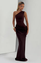 Fioreclo Sedonia Maxi Dress in Plum Brown