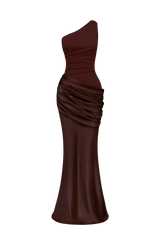 Fioreclo Sedonia Maxi Dress in Plum Brown