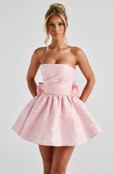 Fioreclo Selene Mini Dress in Blush