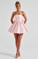 Fioreclo Selene Mini Dress in Blush